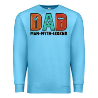 Ocean Blue dad man myth legend Premium Sweatshirt - Artiststas
