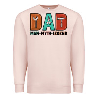 Pale Pink dad man myth legend Premium Sweatshirt - Artiststas