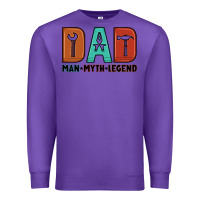 Purple dad man myth legend Premium Sweatshirt - Artiststas