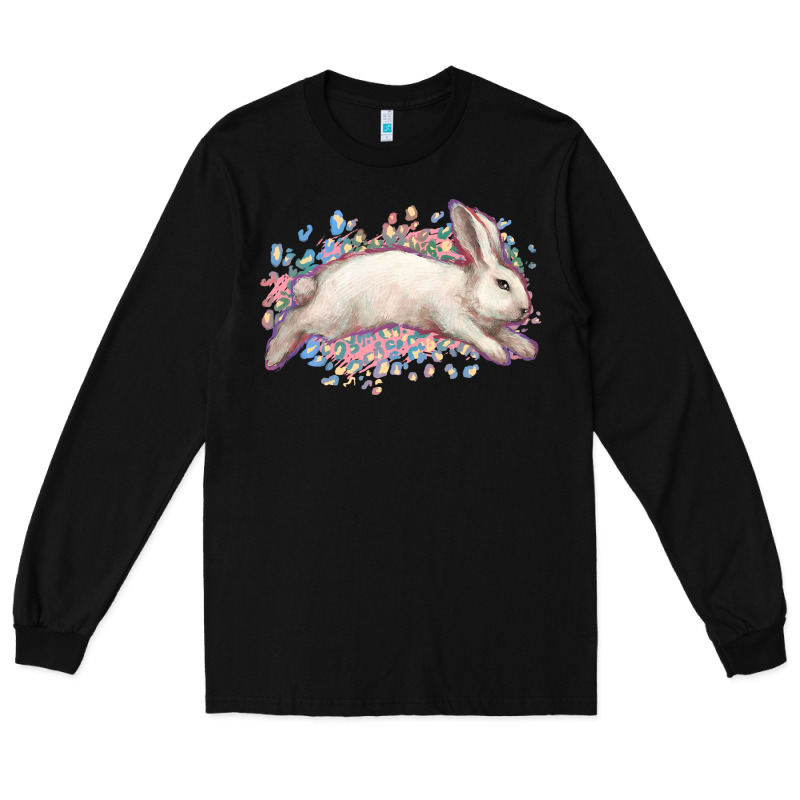 Easter Bunny Leopard Easter Day Long Sleeve Tee by HowdyJamesFarm | Teevron