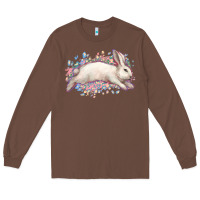 Chestnut Easter Bunny leopard Easter Day Long Sleeve Tee - HowdyJamesFarm