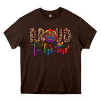 Chocolate Brown proud to be me Heavy Core Tee - JahusDesignShop