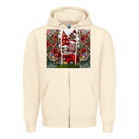 Sandshell merry Christmas Zipper Hoodie - CowhideDigitalArt