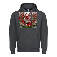 Smoke merry Christmas Zipper Hoodie - CowhideDigitalArt