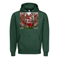 Sports Green merry Christmas Zipper Hoodie - CowhideDigitalArt