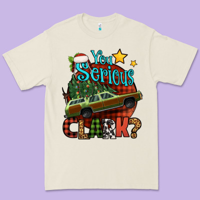 You Serious Clark With Christmas Car Premium Tee Designed By Jasminsmagicworld