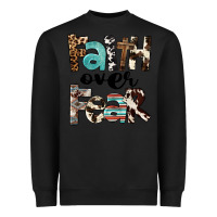 Black Faith Over Fear Heavyweight Sweatshirt - FaDigitalArtStudio