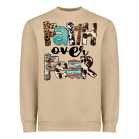 Mushroom Faith Over Fear Heavyweight Sweatshirt - FaDigitalArtStudio