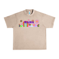 French Oak boho retro floral mama Urban Heavy Tee - TumblerDesignByShophia