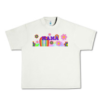 Pistachio boho retro floral mama Urban Heavy Tee - TumblerDesignByShophia