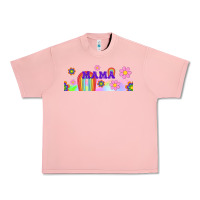 Boho Retro Floral Mama Urban Heavy Tee | Teevron