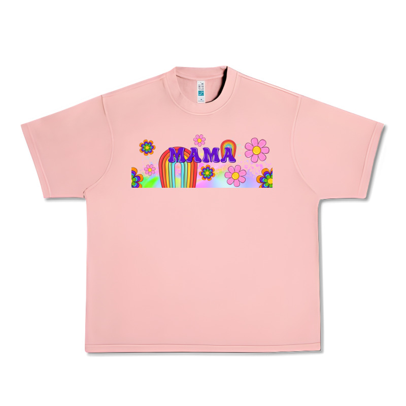 Boho Retro Floral Mama Urban Heavy Tee by TumblerDesignByShophia | Teevron