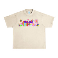 Sandshell boho retro floral mama Urban Heavy Tee - TumblerDesignByShophia