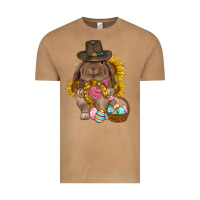 Vintage Camel Western Rabbit with sunflowers Easter Day Vintage Tee - HowdyJamesFarm