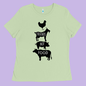 Friend Not Food Ladies Tee Designed By Bettercallsaul
