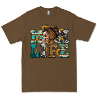 Cacao western momlife skull with bandana Premium Tee - Jasminsmagicworld