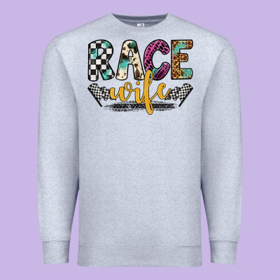 Race Wife Premium Sweatshirt Designed By Artiststas