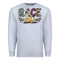 Heather Grey race wife Premium Sweatshirt - Artiststas