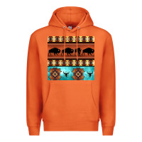 Carrot native american aztec seamless pattern 2 Premium Hoodie - BundleAndBundleShop