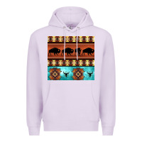 Lilac native american aztec seamless pattern 2 Premium Hoodie - BundleAndBundleShop