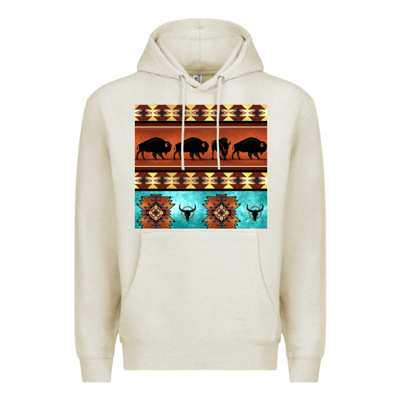 Native American Aztec Seamless Pattern 2 Premium Hoodie by BundleAndBundleShop | Teevron