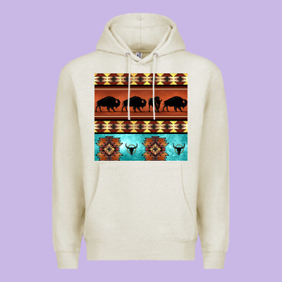 Native American Aztec Seamless Pattern 2 Premium Hoodie Designed By Bundleandbundleshop