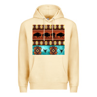 Pina Colada native american aztec seamless pattern 2 Premium Hoodie - BundleAndBundleShop