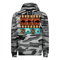 Slate Camo native american aztec seamless pattern 2 Premium Hoodie - BundleAndBundleShop