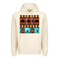 Tofu native american aztec seamless pattern 2 Premium Hoodie - BundleAndBundleShop