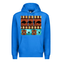 True Royal native american aztec seamless pattern 2 Premium Hoodie - BundleAndBundleShop