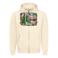 Sandshell merry Christmas tree western Zipper Hoodie - CowhideDigitalArt