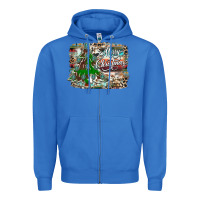 True Royal merry Christmas tree western Zipper Hoodie - CowhideDigitalArt