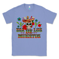 Colony Blue Dia De Los Muertos Classic Tee - texasbilliewilder
