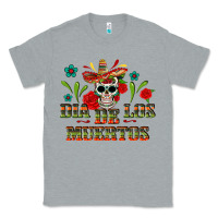 Heather Grey Dia De Los Muertos Classic Tee - texasbilliewilder