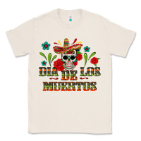 Natural Dia De Los Muertos Classic Tee - texasbilliewilder