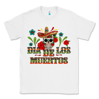White Dia De Los Muertos Classic Tee - texasbilliewilder
