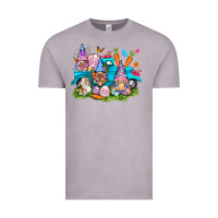Vintage Zinc Easter gnomies with truck Easter Day Vintage Tee - HowdyJamesFarm