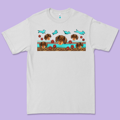Dachshund Wiener Dog Premium Tee Designed By Jasminsmagicworld