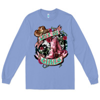 Let's Go Girl's Cowboy Boots Long Sleeve Tee | Teevron