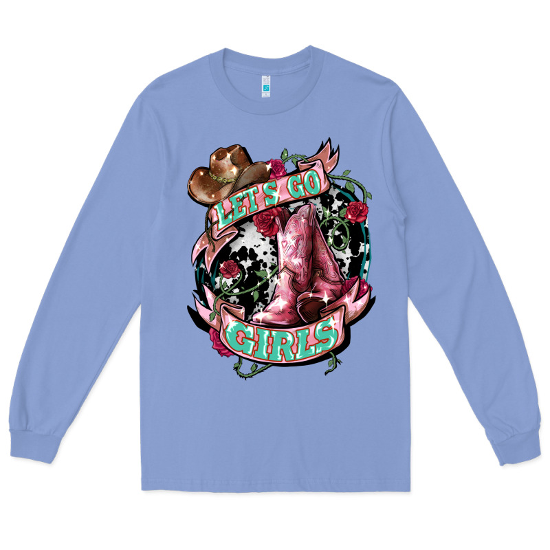 Let's Go Girl's Cowboy Boots Long Sleeve Tee by HowdyJamesFarm | Teevron
