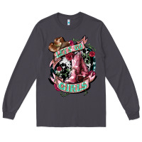 Smoke Let's go Girl's Cowboy boots Long Sleeve Tee - HowdyJamesFarm