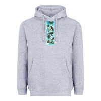 Heather Grey dinosaurs pen wrap Heavyweight Hoodie - Artiststas