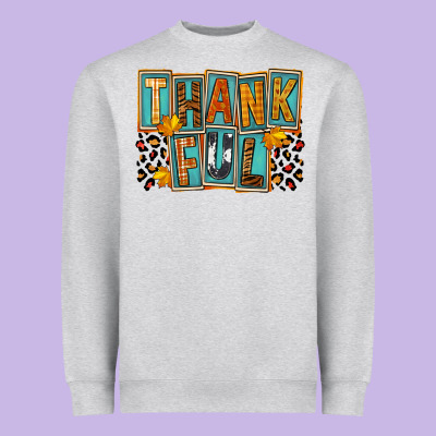 Thankful Heavyweight Sweatshirt Designed By Fadigitalartstudio