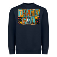 Navy thankful Heavyweight Sweatshirt - FaDigitalArtStudio