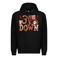 Black three up three down baseball Premium Hoodie - Jasminsmagicworld