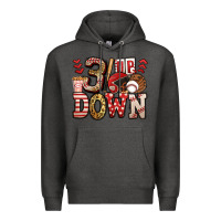 Charcoal Heather three up three down baseball Premium Hoodie - Jasminsmagicworld