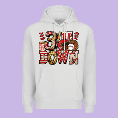 Three Up Three Down Baseball Premium Hoodie Designed By Jasminsmagicworld