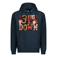 Navy three up three down baseball Premium Hoodie - Jasminsmagicworld