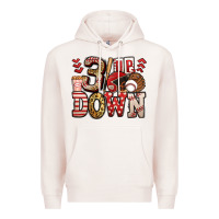 Pale Pink three up three down baseball Premium Hoodie - Jasminsmagicworld