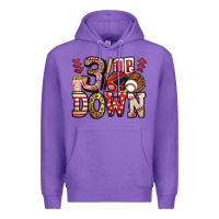 Purple three up three down baseball Premium Hoodie - Jasminsmagicworld
